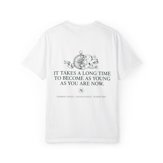 It takes a long time to become as young as you are right now